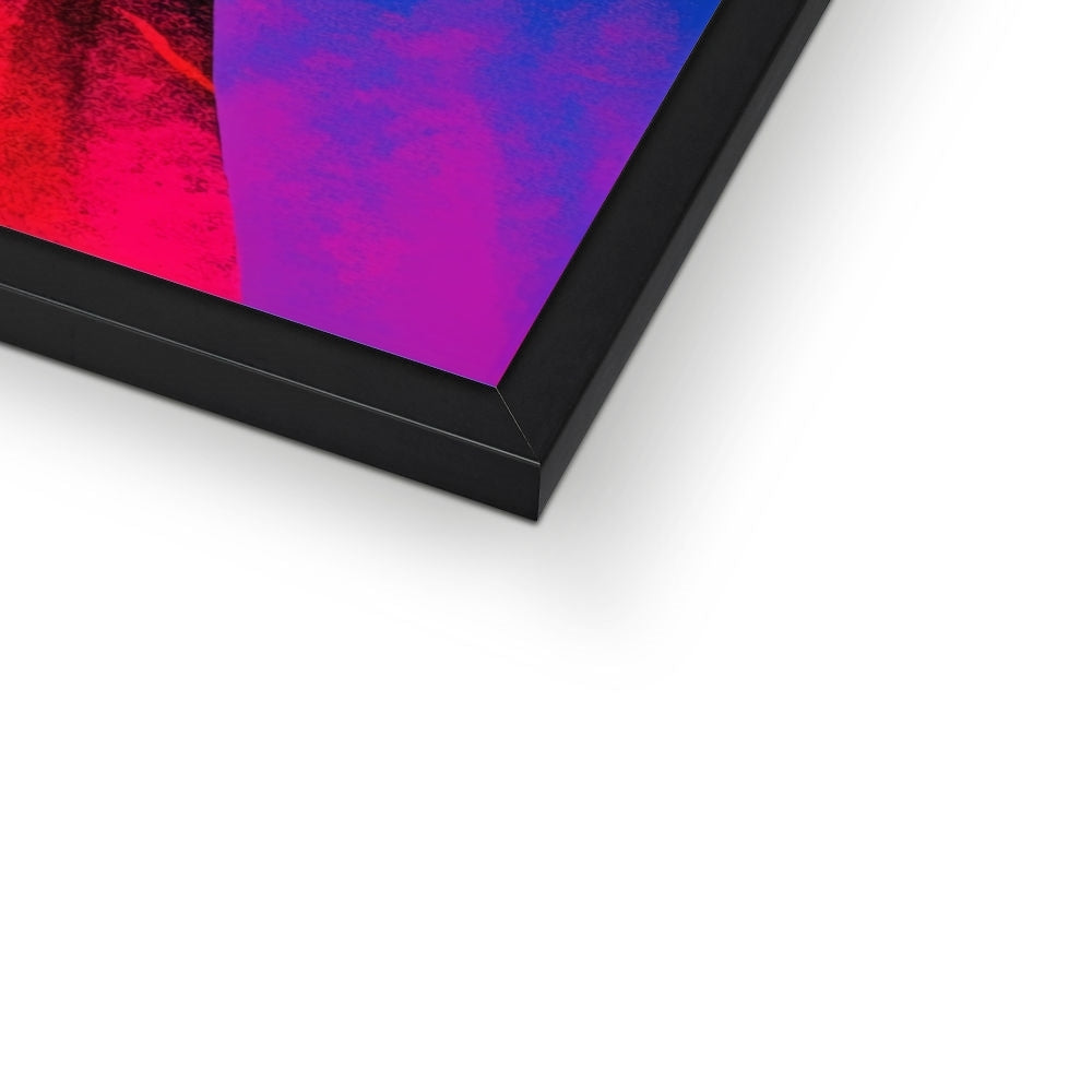 Ember-Edged Twins – Surreal Portrait Print – Framed Print print detail by Soulkeeper2099