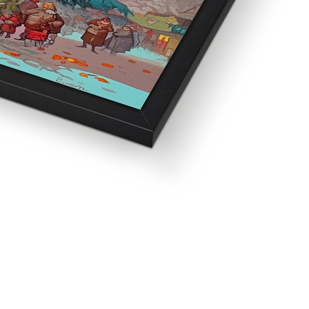 Citrus Market Tree – Dark Art Print – Framed Print print detail by Soulkeeper2099