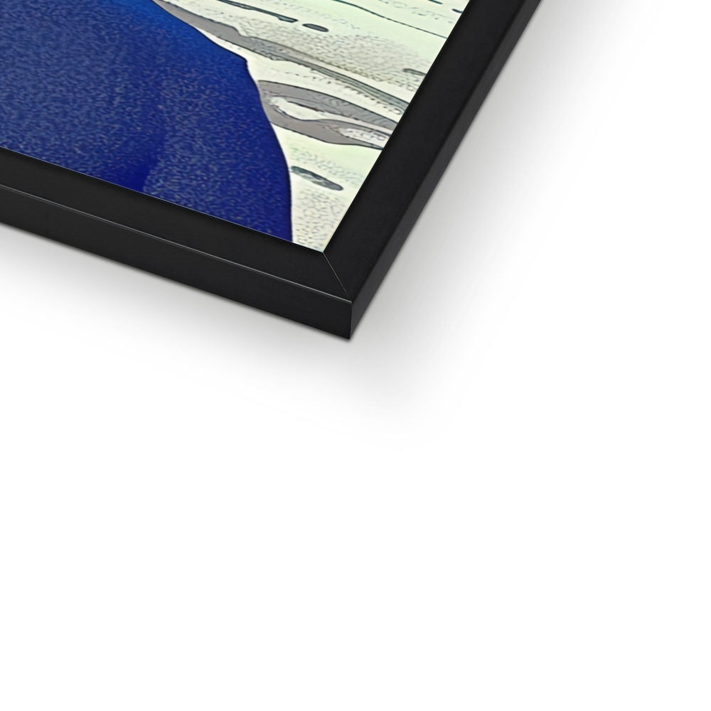 Ash-Mask Drifter – Surreal Portrait Print – Framed Print print detail by Soulkeeper2099