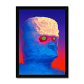 Centinela polar — Impresión Enmarcada – Retrato Surrealista by Soulkeeper2099