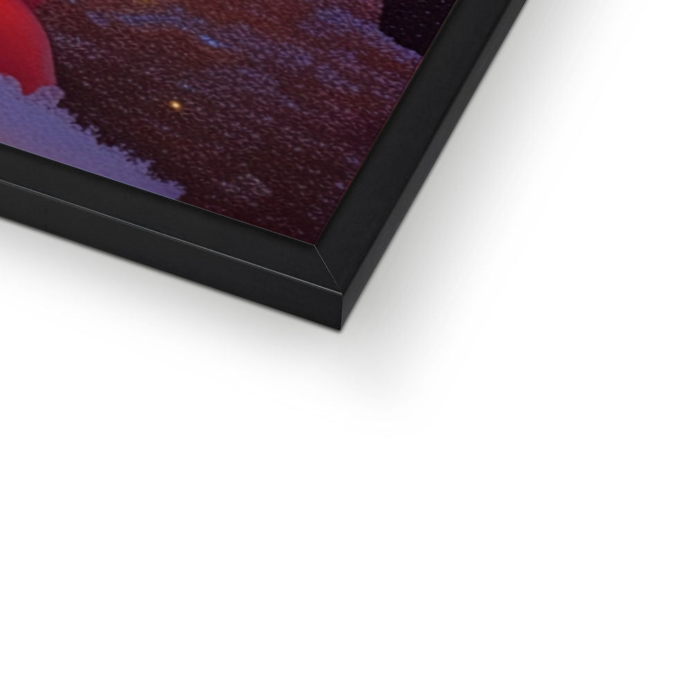 Berggelübde Weihnachtsmann — Gerahmter Druck – Dunkler Kunstdruck – Druckdetail by Soulkeeper2099