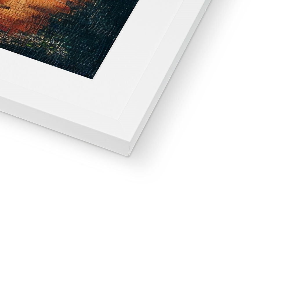 Le fragment numérique de la foi Impression encadrée et montée – Art Sombre – Gros plan by Soulkeeper2099