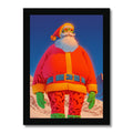 Skyline Patrol Santa – Dark Art Print – Framed Print by Soulkeeper2099