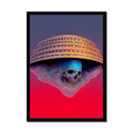 Cloud-Bone Ring – Dark Art – Framed Print by Soulkeeper2099