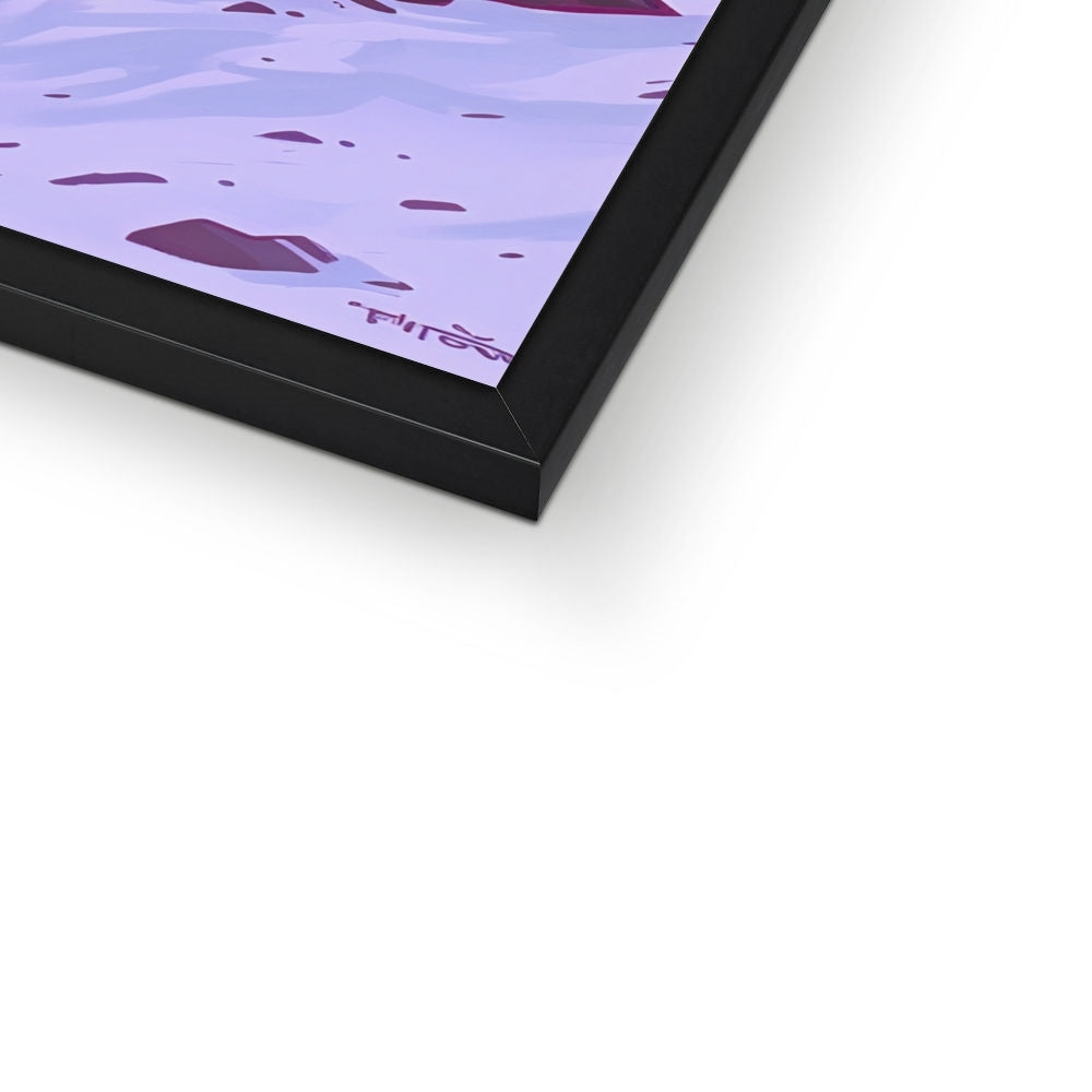 Roter Hang, schwarze Wurzel — Gerahmter Druck – Dunkle Kunst – Druckdetail by Soulkeeper2099