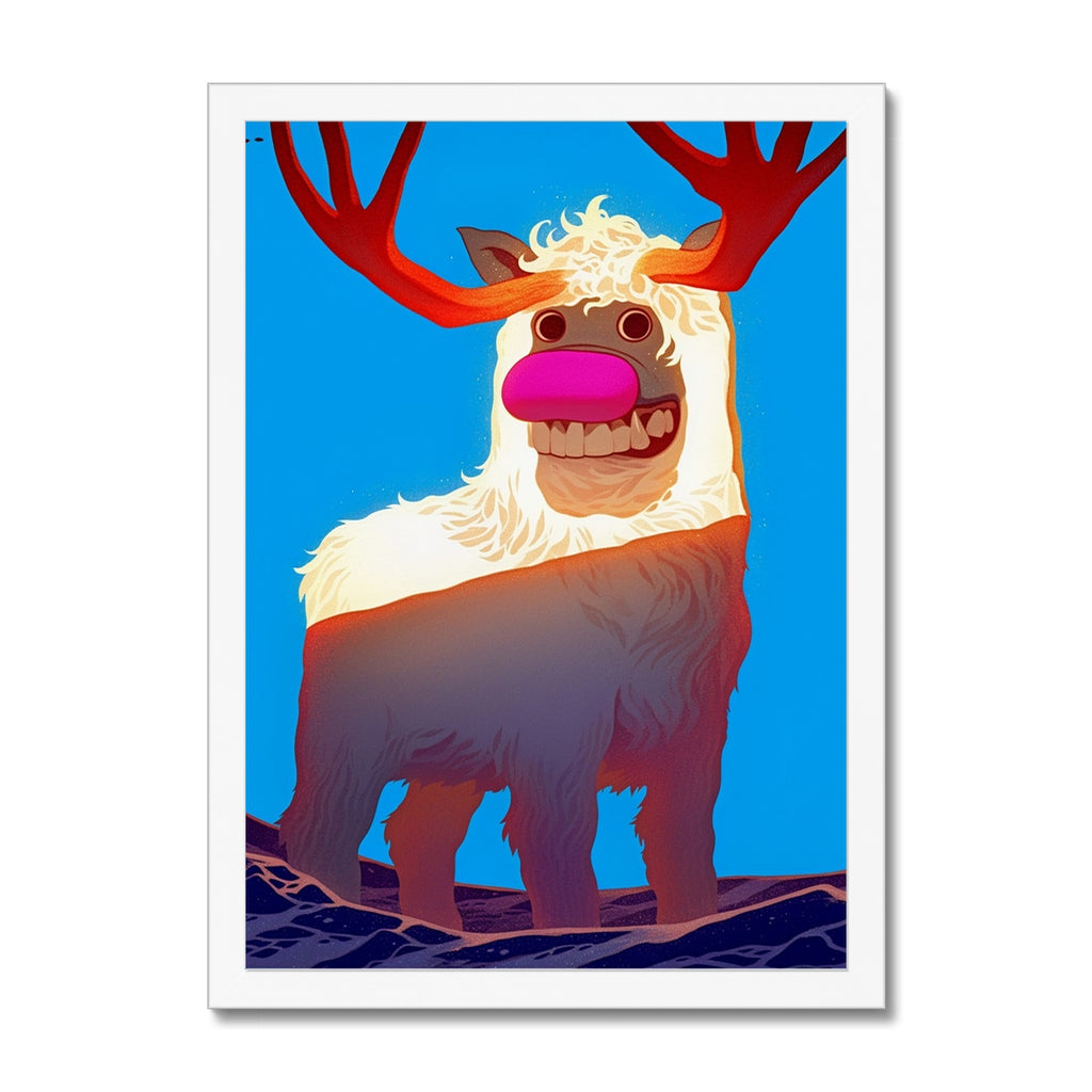 Der leuchtendnasige Drifter — Gerahmter Druck – Dunkler Kunstdruck – Detailansicht by Soulkeeper2099