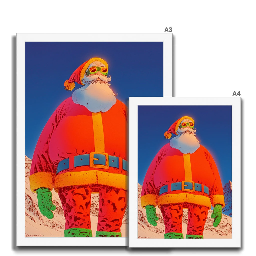 Skyline Patrol Santa – Dark Art Print – Framed Print view 11 by Soulkeeper2099