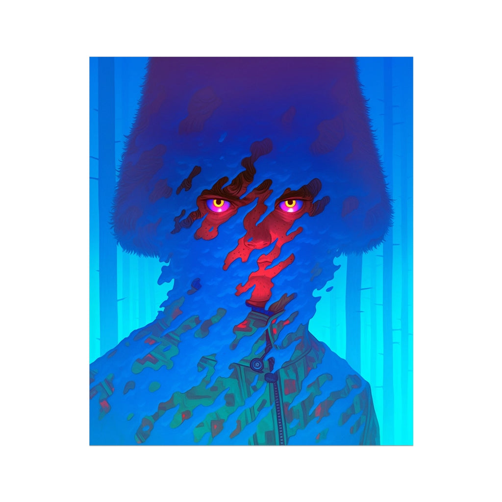 Blue Shroud Witness – 1/1 Original Art – Hahnemühle Photo Rag Print by Soulkeeper2099