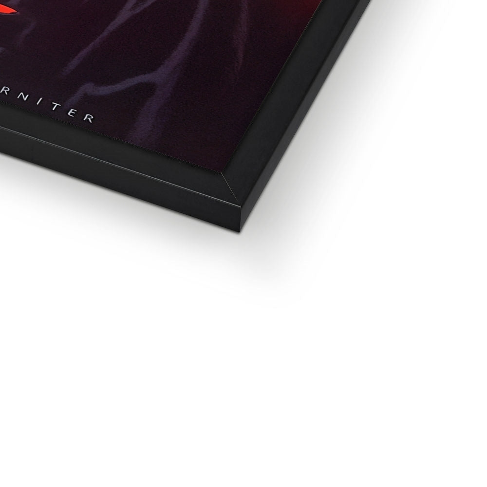 Neon Ascetic – Surreal Portrait Print – Framed Print print detail by Soulkeeper2099