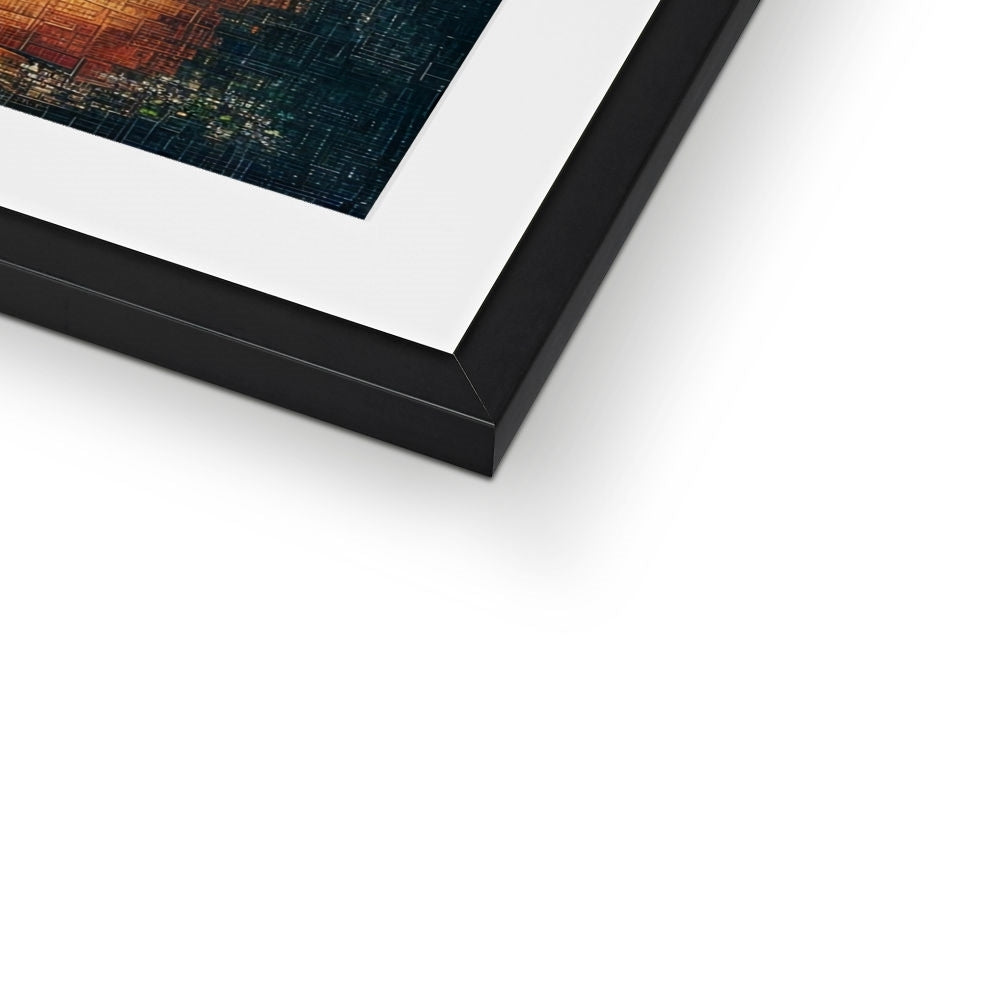 Le fragment numérique de la foi Impression encadrée et montée – Art Sombre – Détail d'impression by Soulkeeper2099