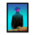 Vagabond de la ligne de faille — Impression encadrée – Portrait Surréaliste by Soulkeeper2099
