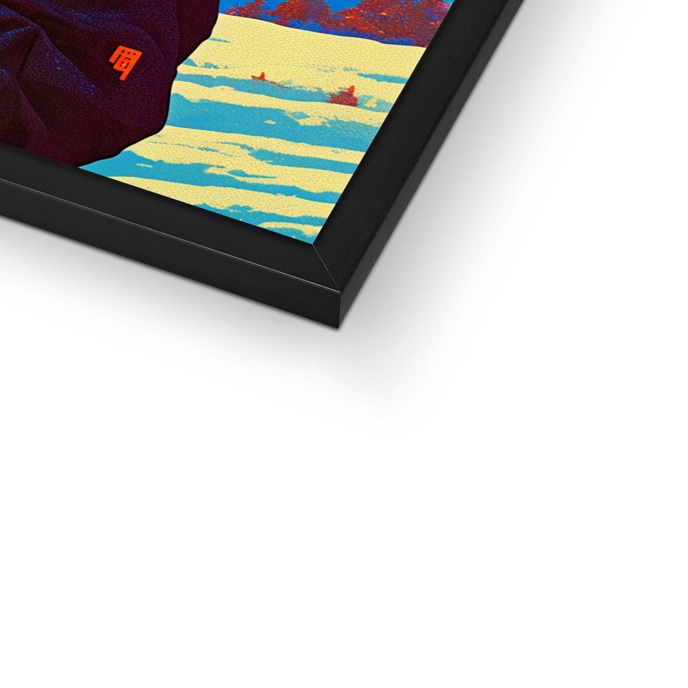 Grünes Bündel über den Ranges — Gerahmter Druck – Dunkler Kunstdruck – Druckdetail by Soulkeeper2099