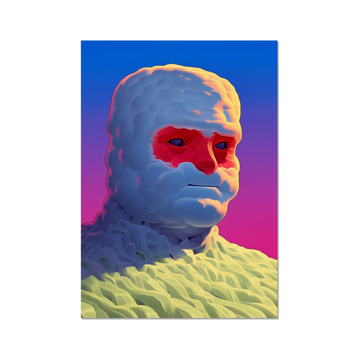 얼음에 묶인 금욕주의자 — 하네뮐레 포토 랙 프린트 – 초현실 초상화 by Soulkeeper2099