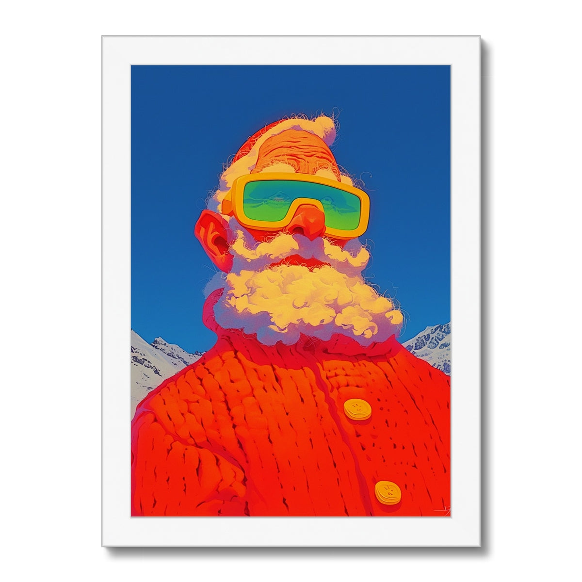 Gletscherpatrouille — Gerahmter Druck – Dunkler Kunstdruck – Detailansicht by Soulkeeper2099
