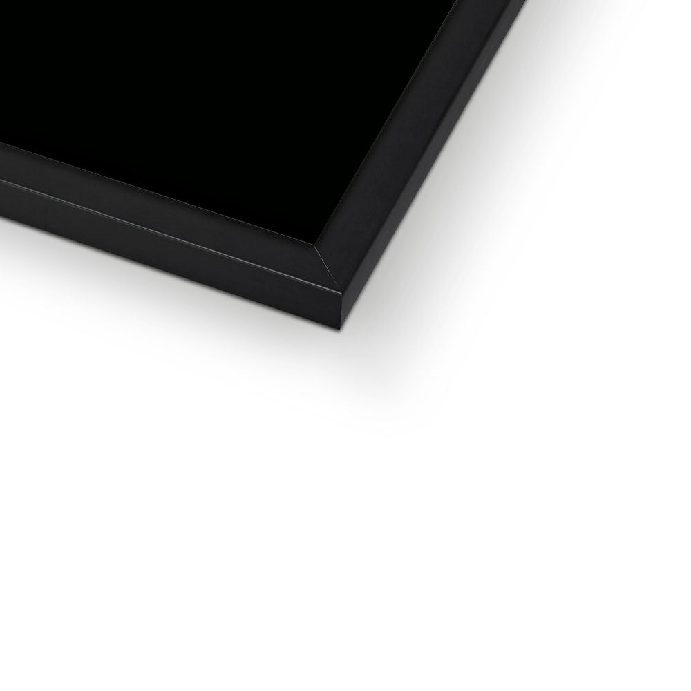 The Pink-Lensed Drifter – Neon Surrealism – Framed Print detail view by Soulkeeper2099