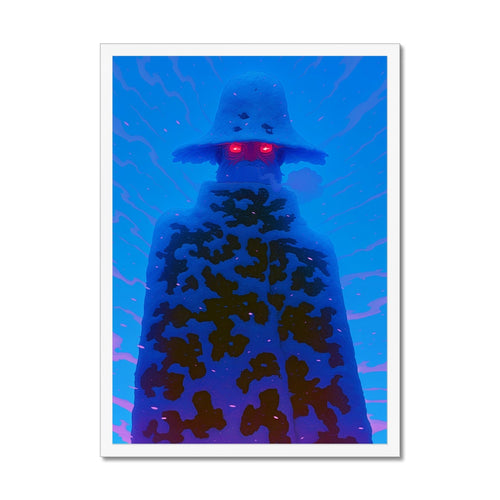 Aureole Gale – Neon Cyberpunk Art – Framed Print detail view by Soulkeeper2099