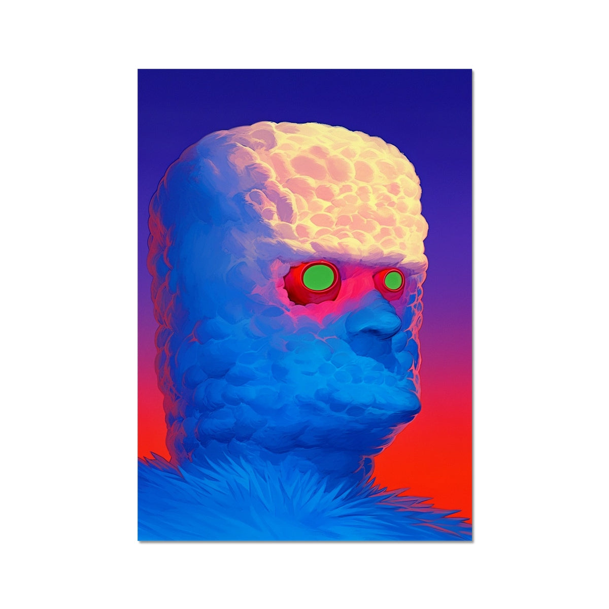 Polar Sentinel – Surreal Portrait Print – Fine Art Print by Soulkeeper2099