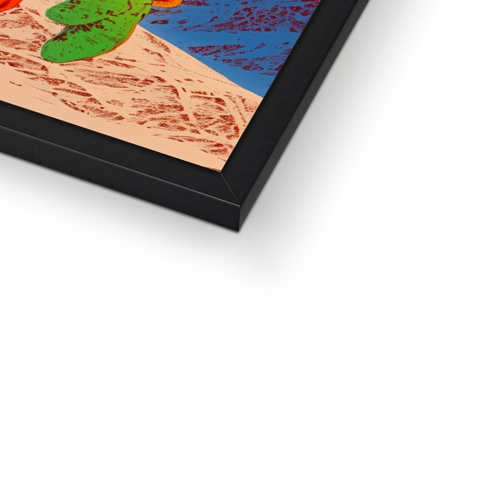 Skyline Patrol Santa – Dark Art Print – Framed Print print detail by Soulkeeper2099