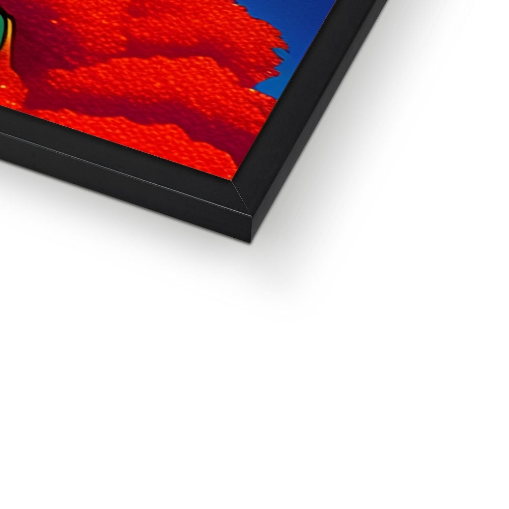 Cloud Bearded Watcher – Dark Art Print – Framed Print print detail by Soulkeeper2099
