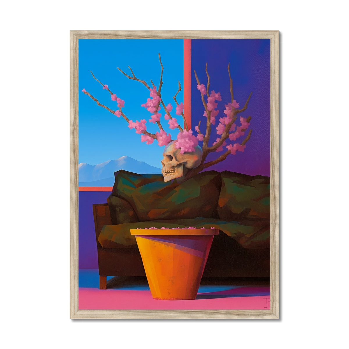 Spring Relic in the Living Room – Dark Art – Framed Print frame mockup by Soulkeeper2099