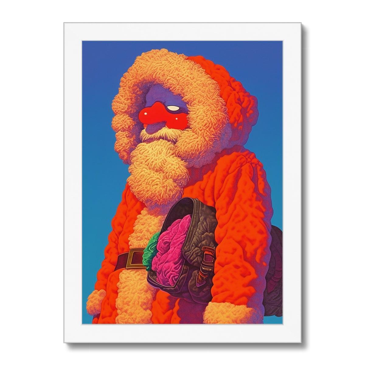 Santa, empacando su mente — Impresión Enmarcada – Arte Oscuro – Vista detallada by Soulkeeper2099
