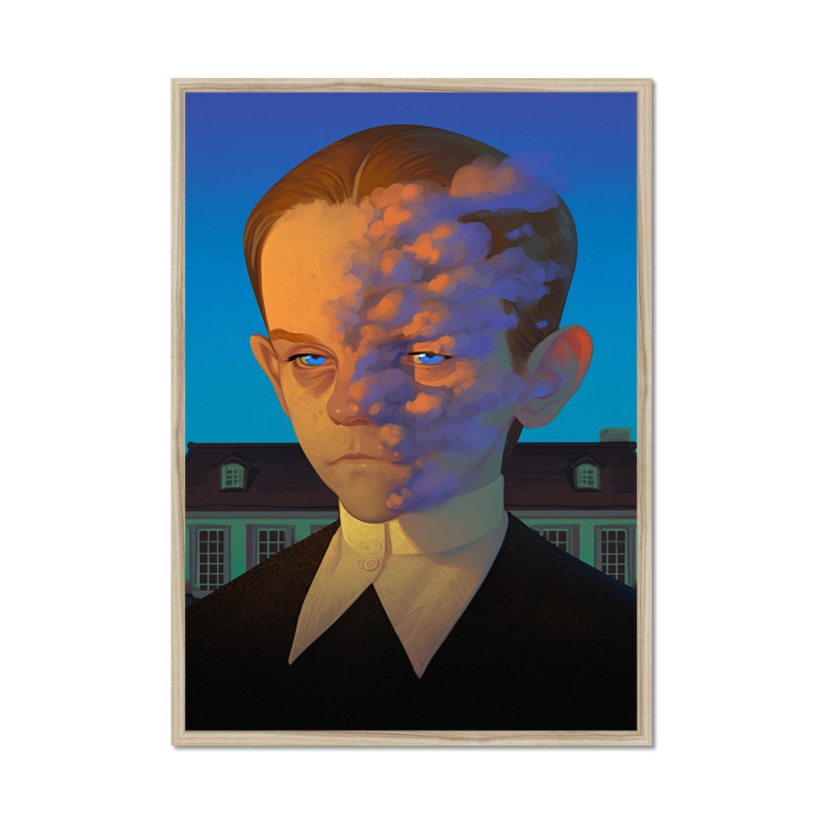  – natural wood framed art print by Soulkeeper2099.