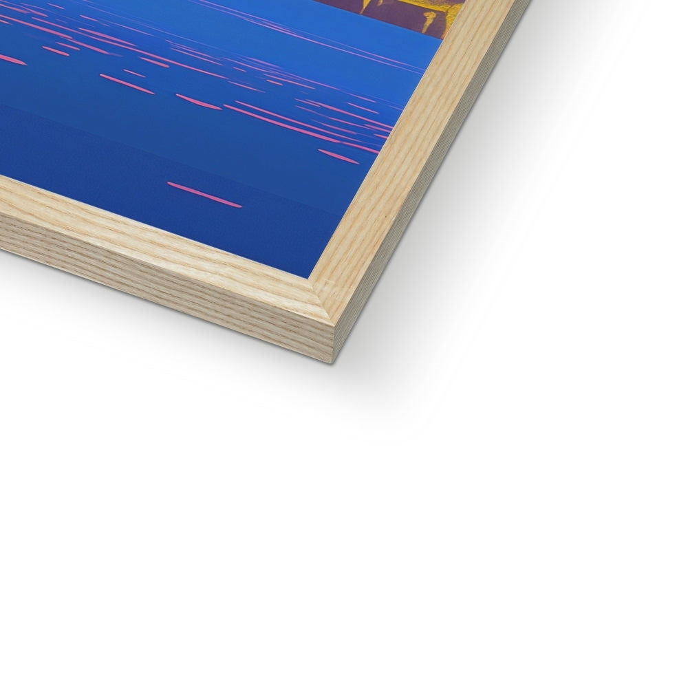 Above the House of Blossoms – Neon Surrealism – Framed Print detail view by Soulkeeper2099