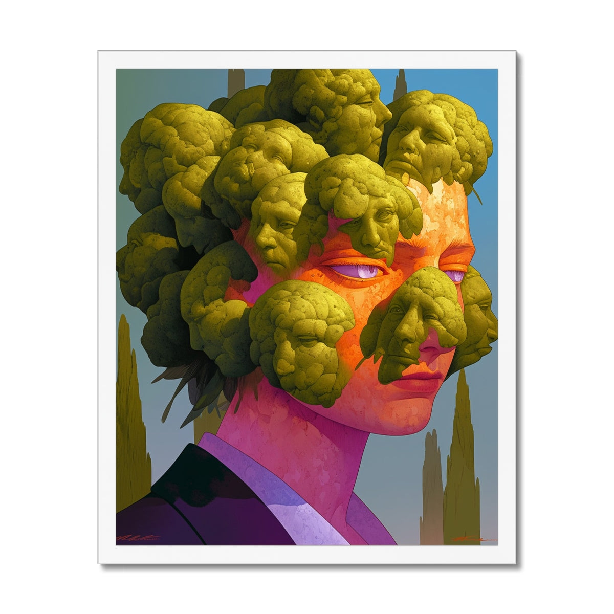  – white framed art print by Soulkeeper2099.