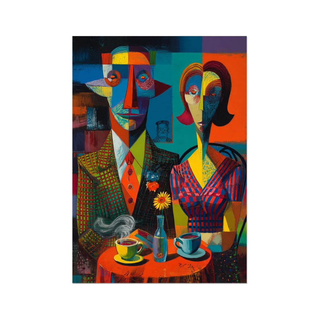 A Brief Peace Around the Vase – Dark Art Print – Hahnemühle German Etching Print by Soulkeeper2099