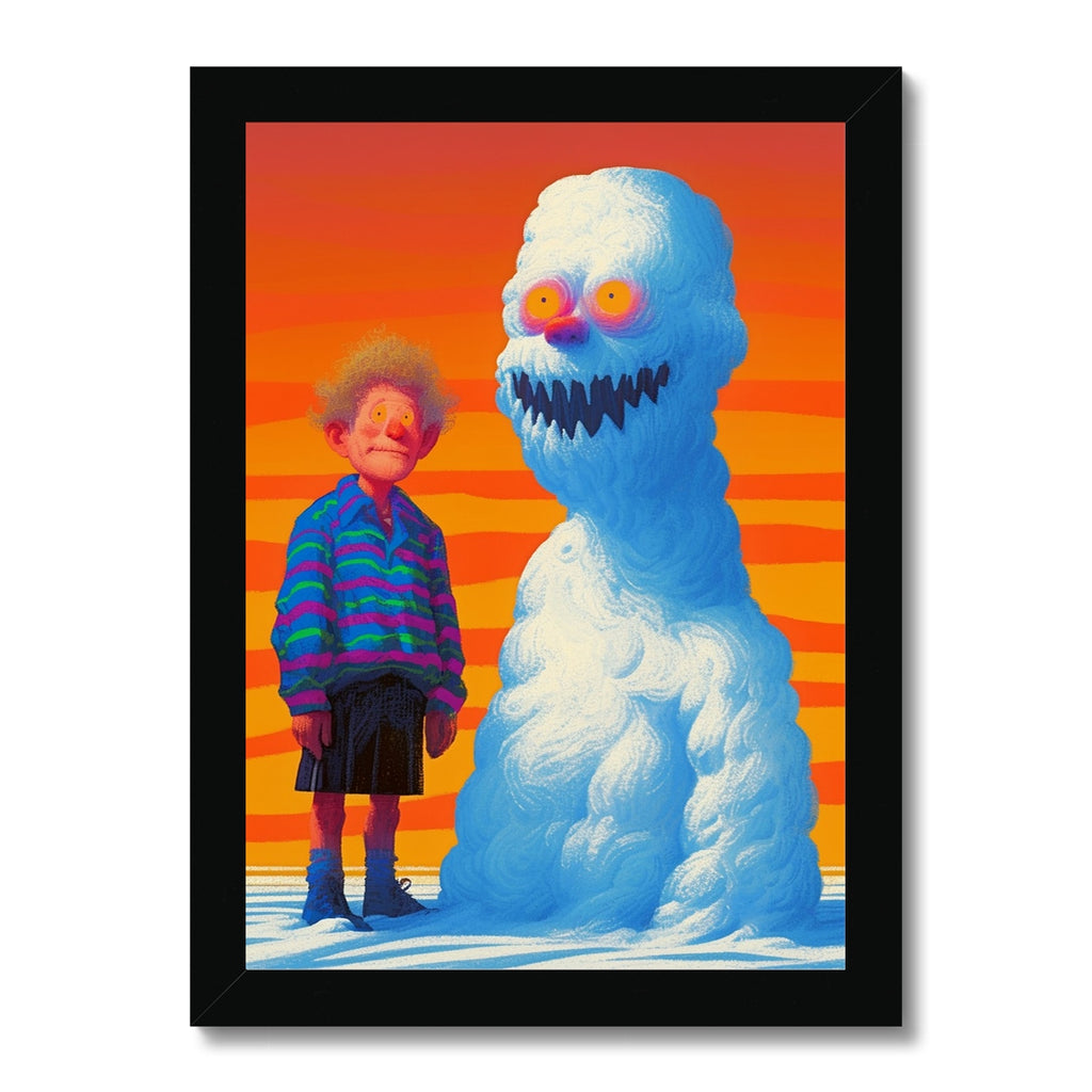 Sunset Fiend — Gerahmter Druck – Dunkler Kunstdruck by Soulkeeper2099