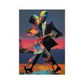 Neon Dusk Tango – Dark Art Print – Hahnemühle German Etching Print by Soulkeeper2099