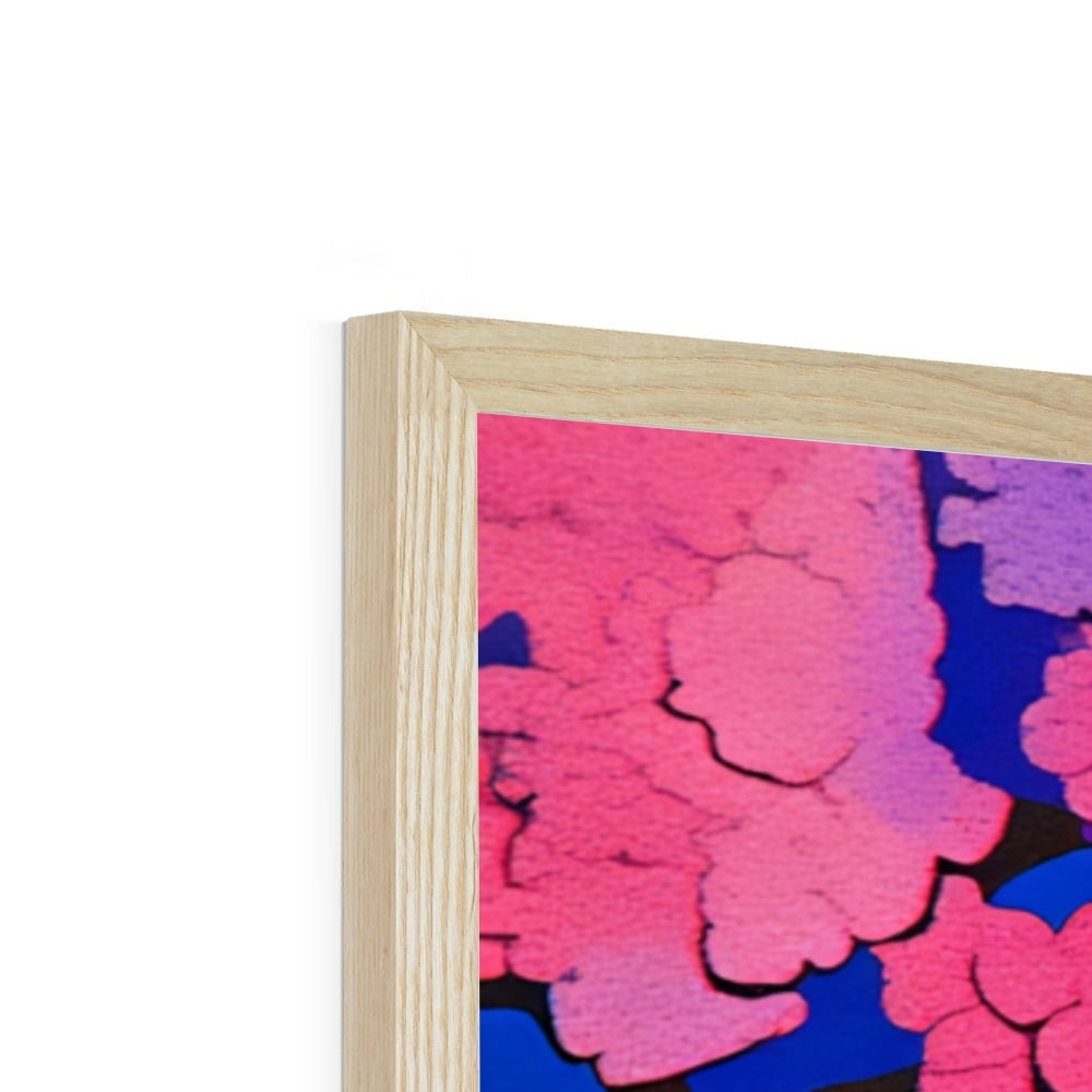 The Cherryfire Witness – Neon Surrealism – Framed Print detail view by Soulkeeper2099