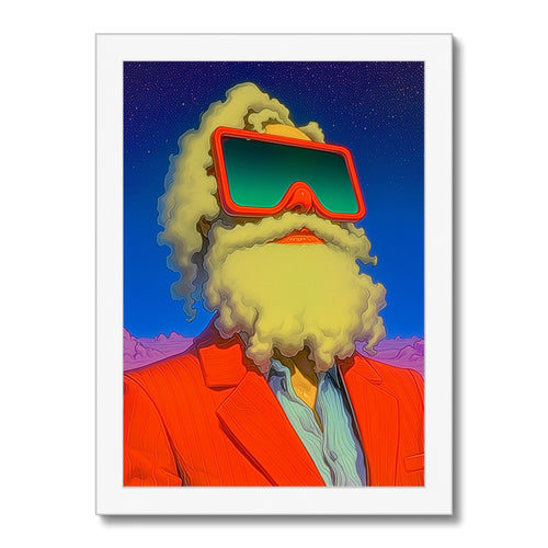 Cloud-Head at Sunset – Dark Art Print – Framed Print detail view by Soulkeeper2099