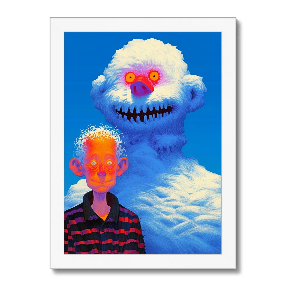 Mi tormenta de nieve amigable — Impresión Enmarcada – Arte Oscuro – Vista detallada by Soulkeeper2099