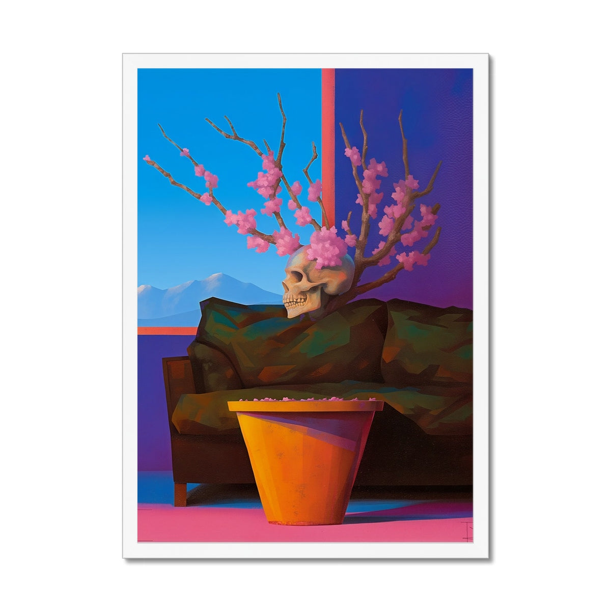 Spring Relic in the Living Room – Dark Art – Framed Print detail view by Soulkeeper2099