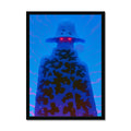 Aureole Gale – Neon Cyberpunk Art – Framed Print by Soulkeeper2099
