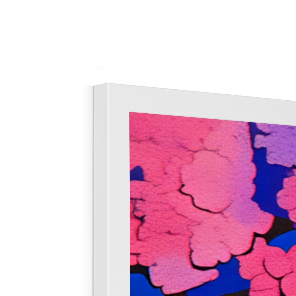 The Cherryfire Witness – Neon Surrealism – Framed Print detail view by Soulkeeper2099