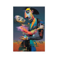 The Shift Before Nearness Hahnemühle German Etching Print – Neon Surrealism – Art Print by Soulkeeper2099