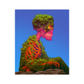 La Figura Sedente de Calavera Vegetal Impresión Hahnemühle Photo Rag – Arte Oscuro by Soulkeeper2099