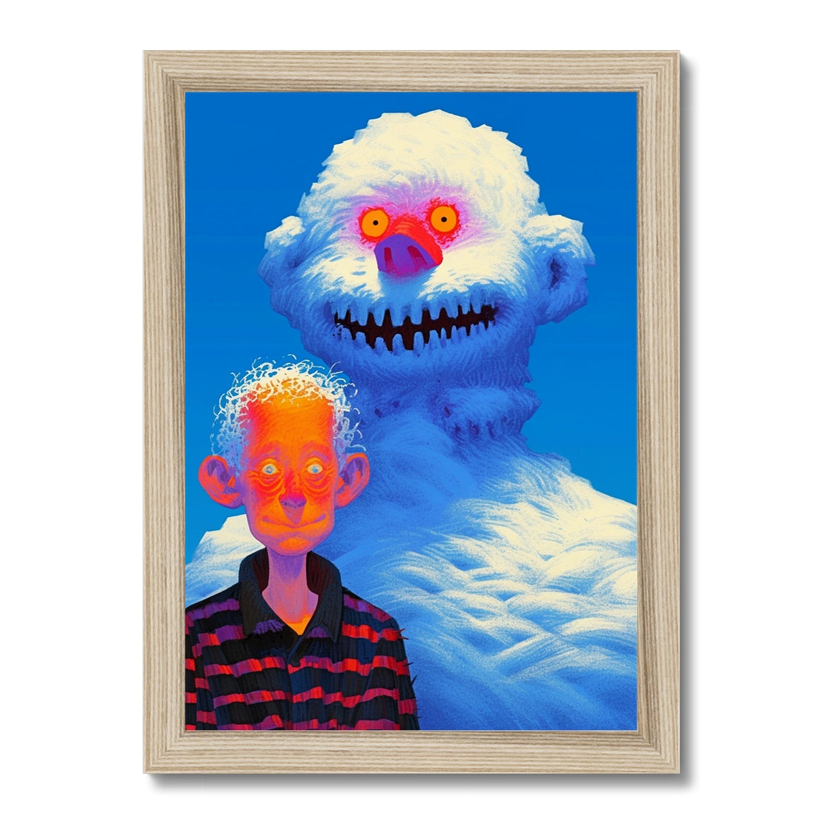 Mi tormenta de nieve amigable — Impresión Enmarcada – Arte Oscuro – Maqueta del marco by Soulkeeper2099
