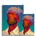Neural Bloom – Surreal Portrait Print – Fine Art Print detail view by Soulkeeper2099