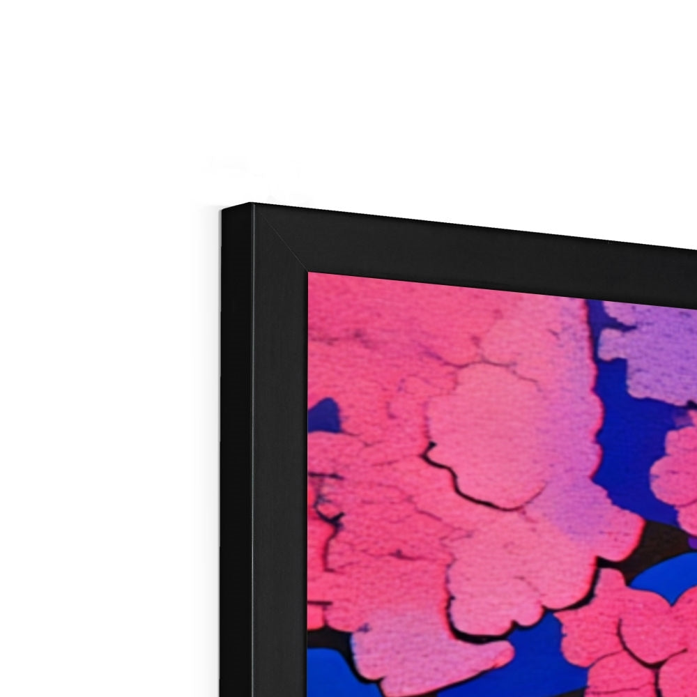 The Cherryfire Witness – Neon Surrealism – Framed Print detail view by Soulkeeper2099
