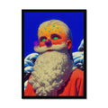 Sternenstaub-Weihnachtsmann — Gerahmter Druck – Dunkler Kunstdruck by Soulkeeper2099