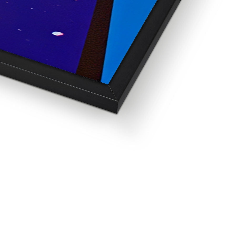 The Cherryfire Witness – Neon Surrealism – Framed Print detail view by Soulkeeper2099