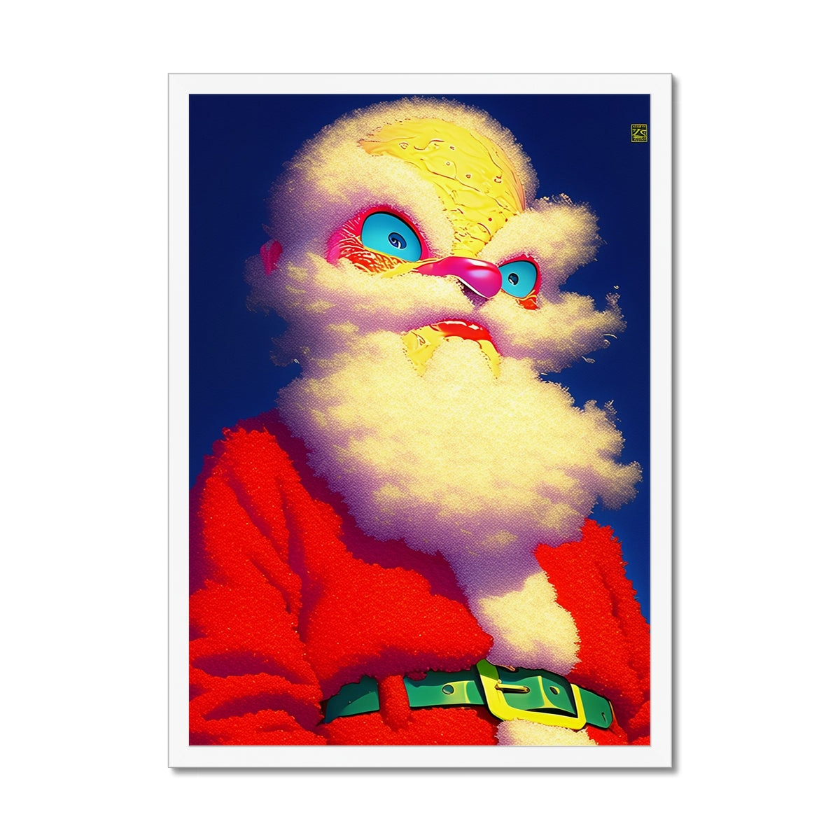 Cloud Bearded Watcher – Dark Art Print – Framed Print detail view by Soulkeeper2099