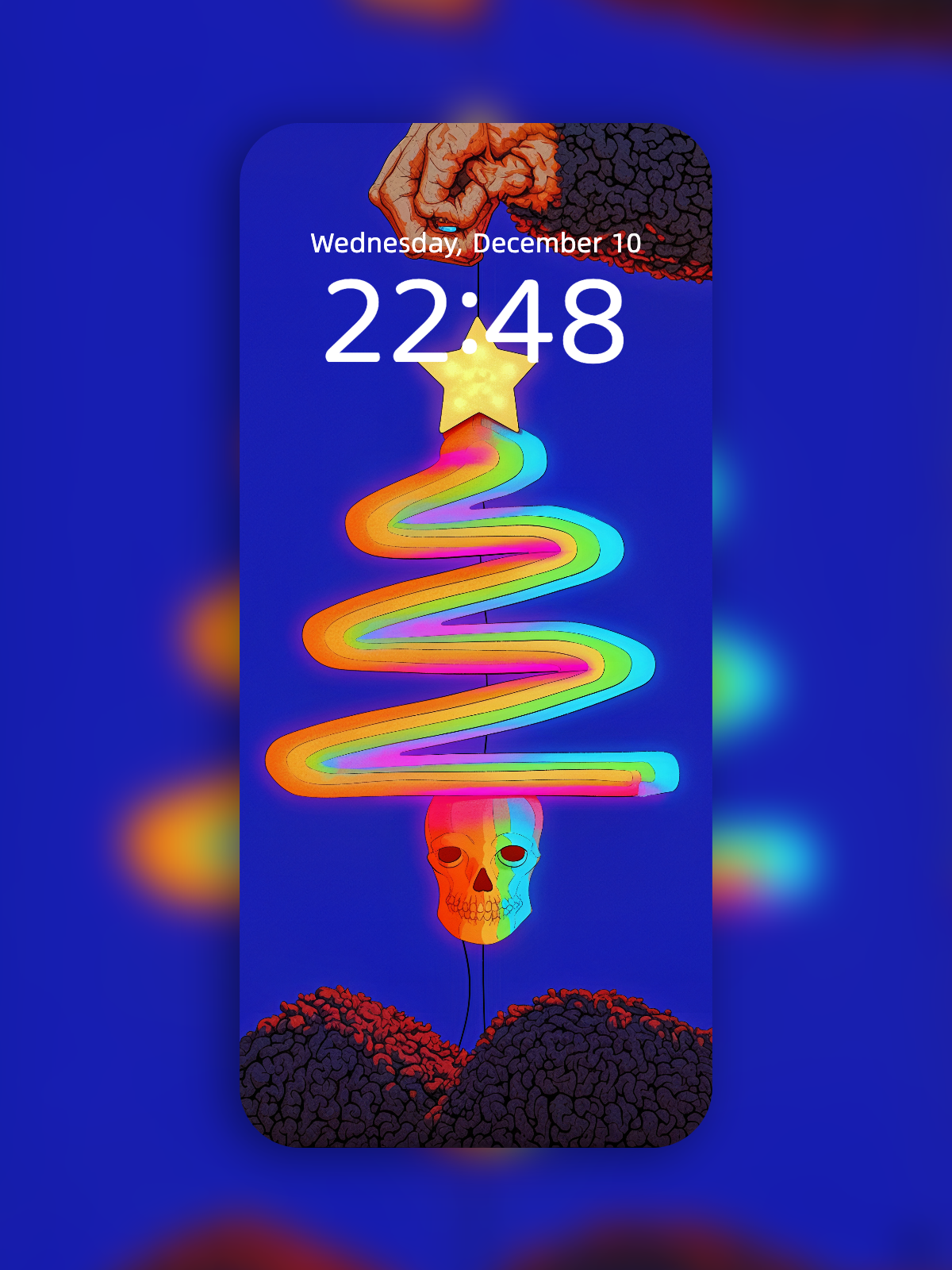 Skull Light-Tree: The Grammar of Holiday Errors wallpaper