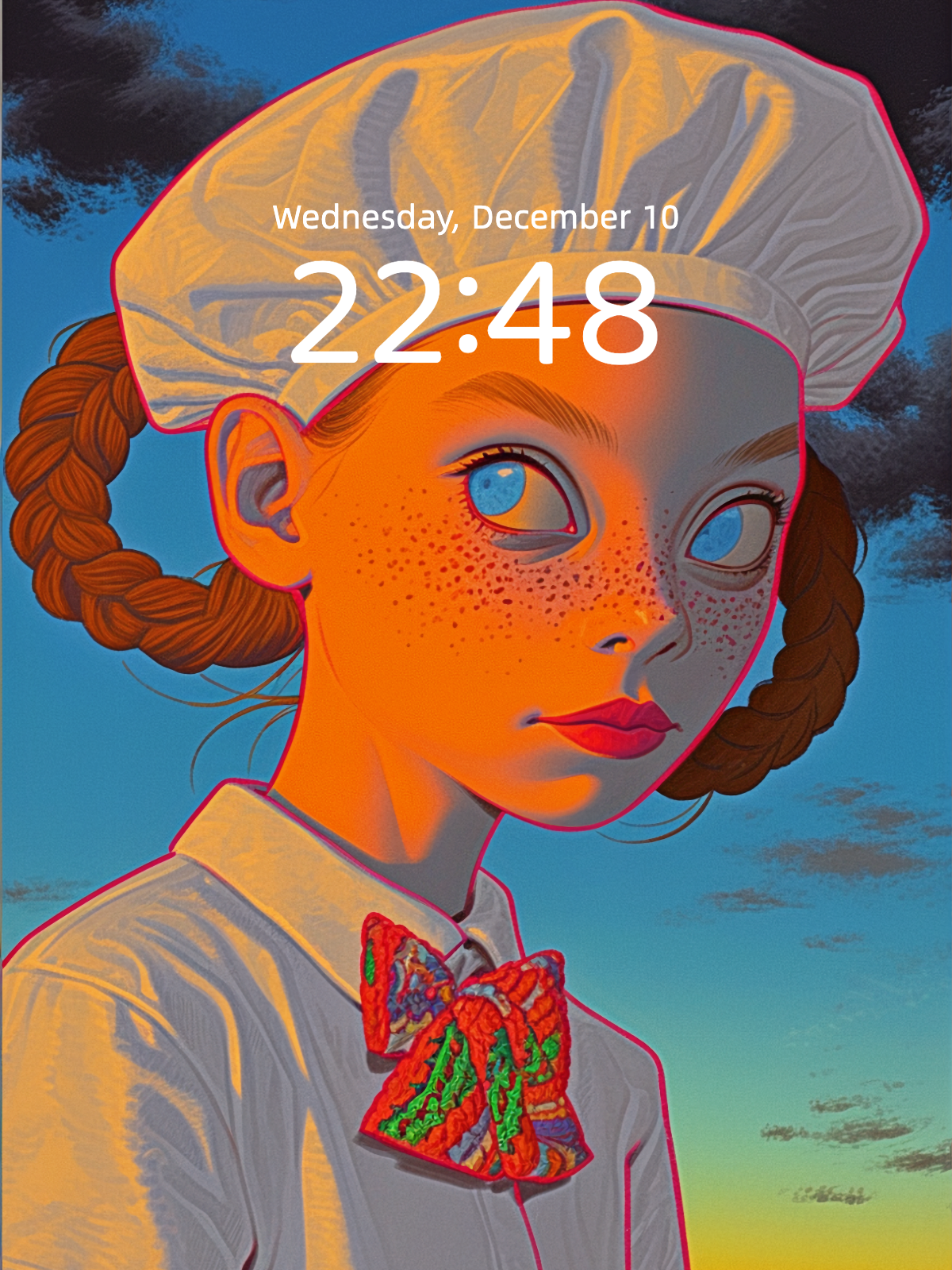 Bonnet Girl · Rules of Dusk – Dark Art Wallpaper – wallpaper detail view by Soulkeeper2099