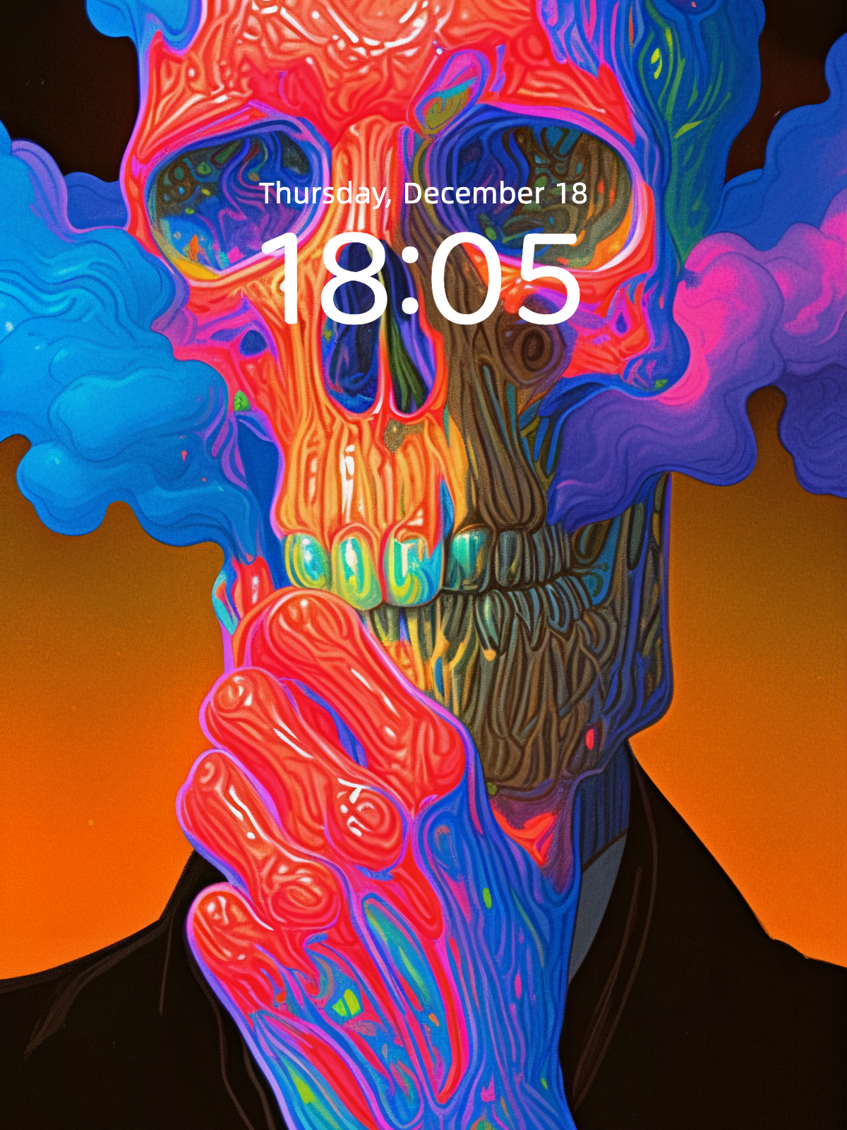 The Melted Mind Observer – Dark Art Wallpaper – wallpaper detail view by Soulkeeper2099