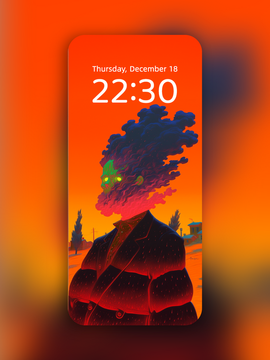 Dusk Warden with a Cloud for a Head wallpaper