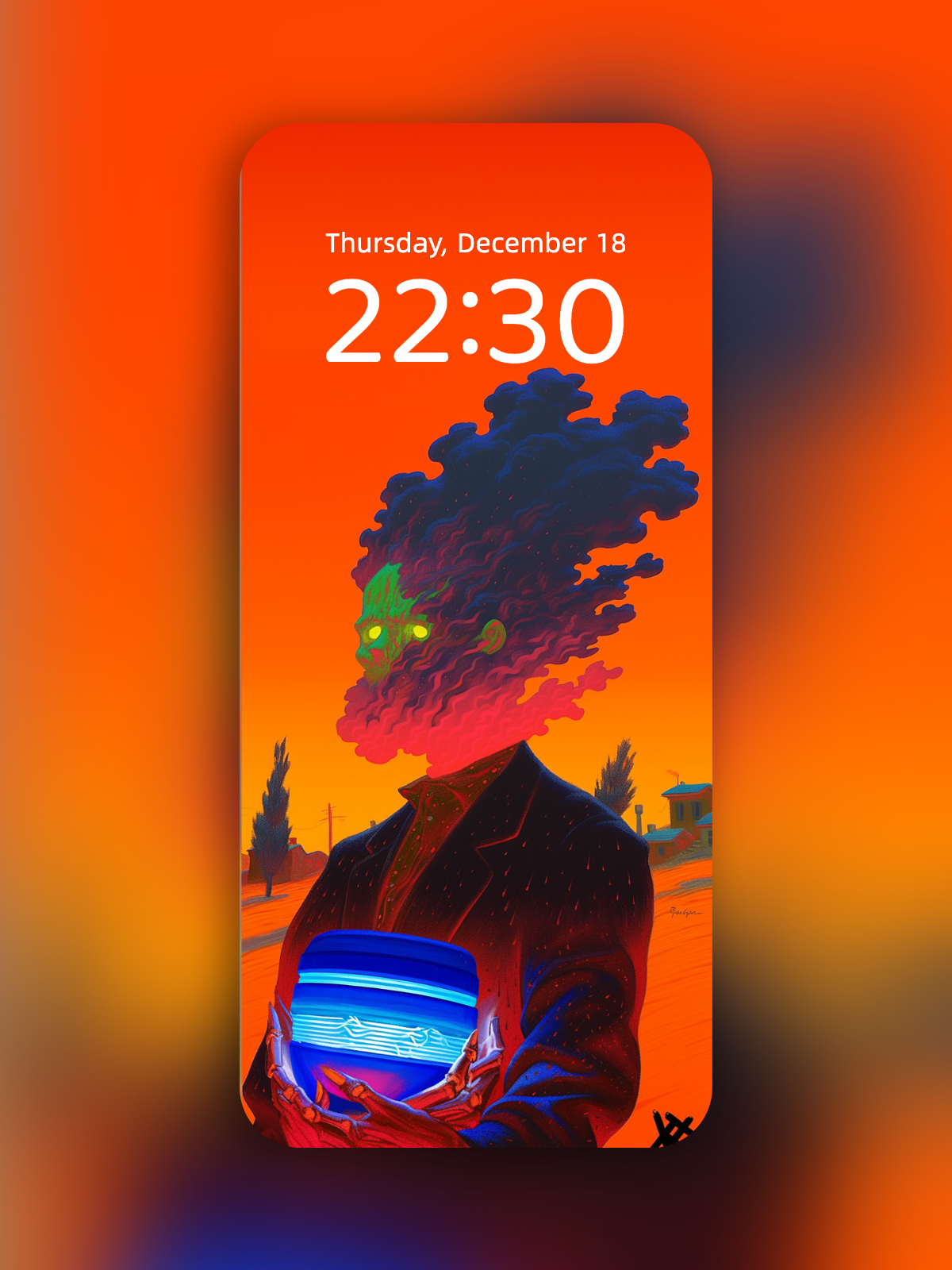 The Cloud-Head Courier wallpaper